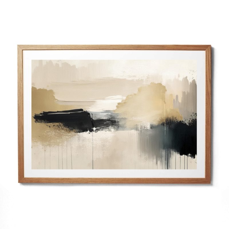 0209 Beige Black Grey White Abstract 2