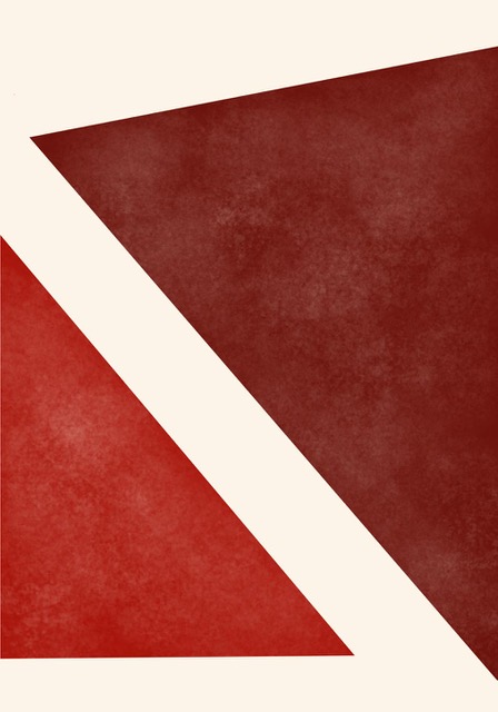 Red Triangles Abstract