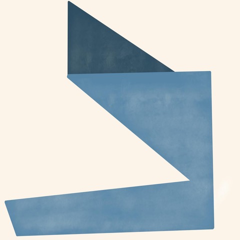 Blue Soft Angle Abstract
