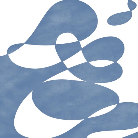 Blue Curve Abstract