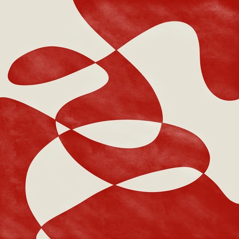 Red Curve Abstract