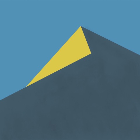 Blue & Yellow Geo Mountain Abstract