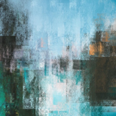 Blue Abstract Landscape